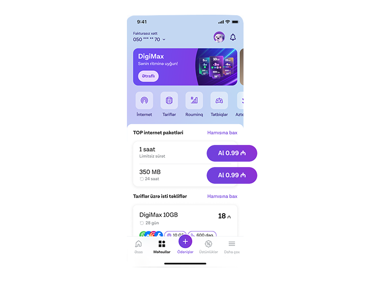 Sənə rahat interfeys